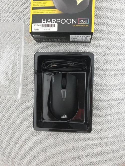 Corsair Harpoon RGB Gaming Mouse  New, Computers en Software, Muizen, Nieuw, Muis, Rechtshandig, Bedraad, Ergonomisch, Gaming muis
