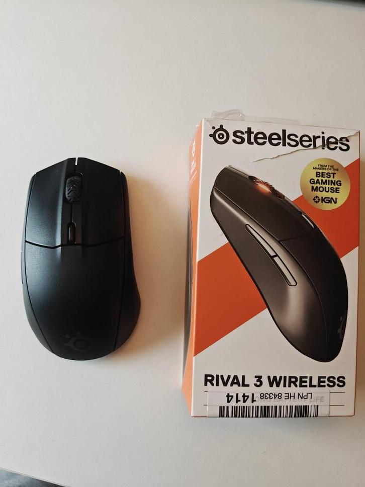 Souris gaming Rival 3 Wireless – Sans fil, Computers en Software, Muizen, Gebruikt, Muis, Rechtshandig, Draadloos, Ergonomisch