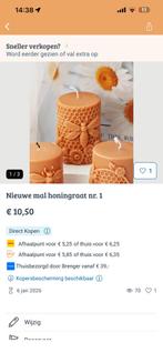 Honingraat mallen voor bijenwas kaarsen, Verzenden, Nieuw, Kaars