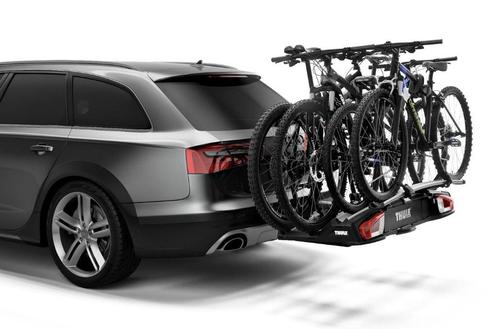 A LOUER:  Thule VeloSpace XT (3+1 Vélos), Autos : Divers, Porte-vélos, Comme neuf, Support d'attelage, 3 vélos ou plus, Pneus larges