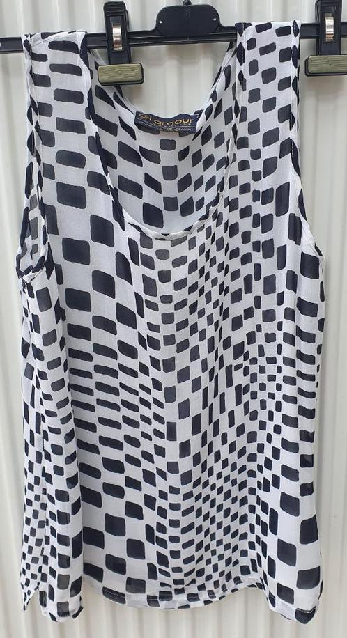 Topje van Gl'amour Bij Caroline maat S/M, Kleding | Dames, Topjes, Zo goed als nieuw, Maat 36 (S), Zonder mouw, Ophalen of Verzenden