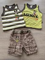 Short + 2 tops Mickey Mouse - maat 92, Kinderen en Baby's, Kinderkleding | Maat 92, Ophalen of Verzenden, Zo goed als nieuw, Jongen