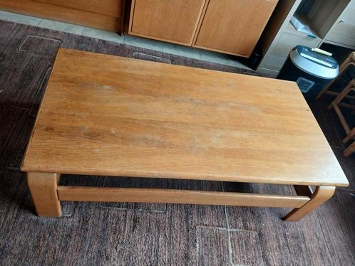 Eiken salontafel van Van Den Berghe-Pauvers, Huis en Inrichting, Tafels | Salontafels, Zo goed als nieuw, Ophalen