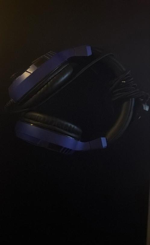 Ps Headset Koptelefoon Kleur Blauw, Computers en Software, Headsets, Nieuw, In-ear, Bedraad, Gaming headset, Ophalen