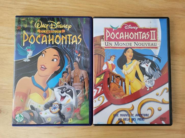 Lot DVD Disney Pocahontas 1 & 2, Cd's en Dvd's, Dvd's | Tekenfilms en Animatie, Amerikaans, Tekenfilm, Alle leeftijden, Ophalen