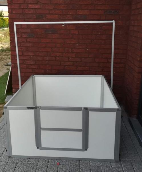 Werpkist maat XL met warmtelampbeugel en anti-doodligstang, Dieren en Toebehoren, Honden-accessoires, Zo goed als nieuw, Ophalen