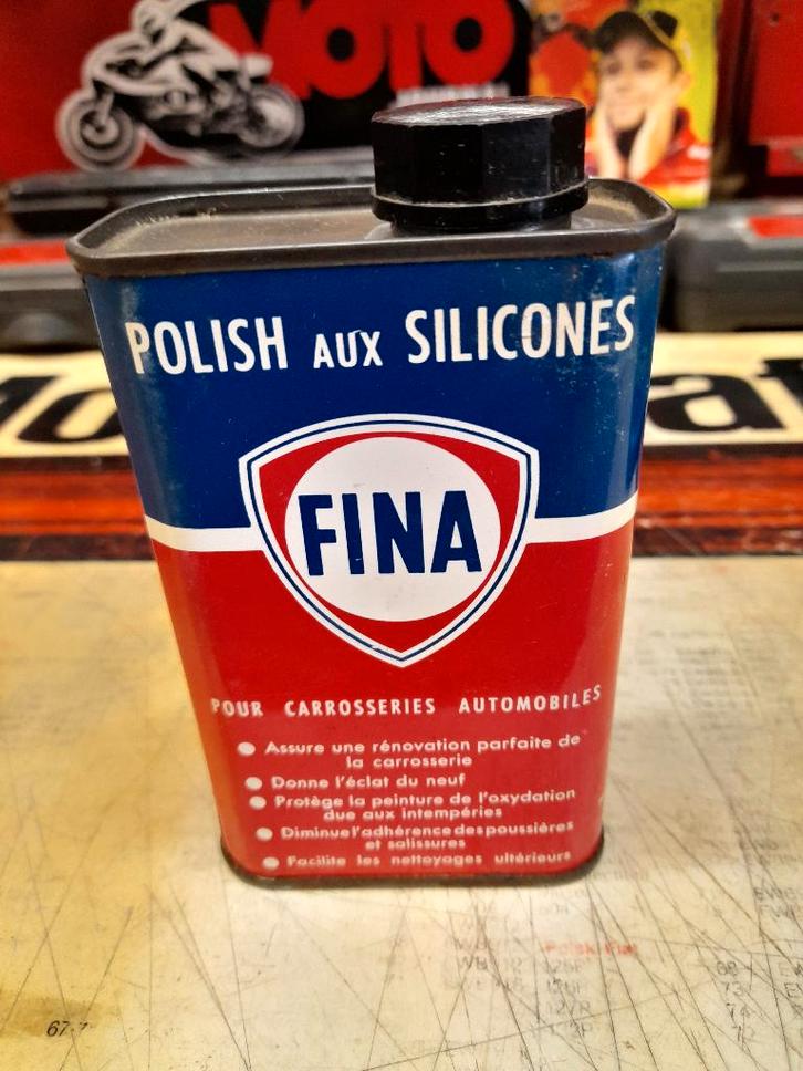 Oude lege oliekan fina polish auto, Verzamelen, Merken en Reclamevoorwerpen, Gebruikt, Overige typen, Verzenden