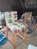 Barkruk met rugleuning, Huis en Inrichting, 2 krukken, Ophalen, Gebruikt, 60 tot 90 cm