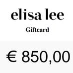 Elisa Lee Giftcard t.w.v. €850, Bijoux, Sacs & Beauté, Enlèvement ou Envoi