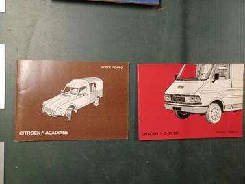 Handleiding citroen 2pk,m Diane, acadiane, gs, cx, c25, c35, beschikbaar voor biedingen