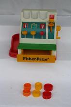 Fisher-Price kassa met 6 munten 2 x 5 - 2 x10 en 2 x 25, Kinderen en Baby's, Speelgoed | Fisher-Price, Speelset, Met geluid, Gebruikt