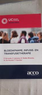 Bloedafname, infusie- en transfusietherapie, Boeken, Schoolboeken, Ophalen of Verzenden, Acco, Zo goed als nieuw