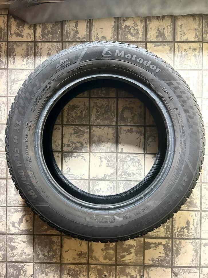 2x 4-seizoens banden “185/60/15” Matador, Auto-onderdelen, Banden en Velgen, Band(en), All Season, 15 inch, 185 mm, Personenwagen
