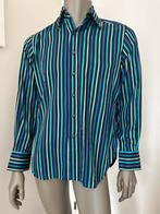 Rykiel katoenen gestreept overhemd voor heren 40 15-3/4, Ophalen of Verzenden, Blauw