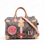 Louis Vuitton Speedy 30 zomerkoffer, Handtassen en Accessoires, Tassen | Damestassen, Ophalen of Verzenden, Gebruikt, Bruin, Handtas