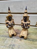 2 Thaise Tempel Wachters in Brons, Ophalen of Verzenden, Zo goed als nieuw