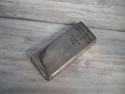 goud staaf maar in geel koper dan 1kg, Antiek en Kunst, Antiek | Brons en Koper, Koper, Ophalen of Verzenden