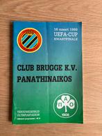 Boekje Club Brugge - Panathinaikos MET ticket - 16/3/1988, Enlèvement, Utilisé, Livre ou Revue