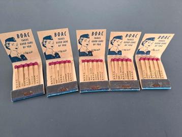 5 Lucifermapjes Expo 58 BOAC beschikbaar voor biedingen