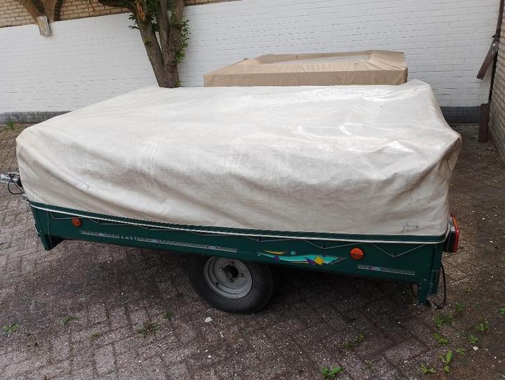 TRIGANO VOUWWAGEN NIEUWE STAAT, Caravans en Kamperen, Vouwwagens, Trigano, tot en met 6, Groen, Aanwezig, Ophalen