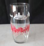 Palm glas rood met kerk, Ophalen of Verzenden, Zo goed als nieuw, Palm
