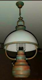 LUSTRE PATINÉ LANTERNE, Maison & Meubles, Enlèvement, Neuf, Métal