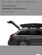 Coffre de toit Thule Vector L à louer, Autos : Divers, Coffres de toit, Enlèvement, Comme neuf