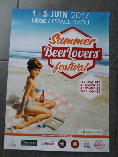 Summer Beerlovers festival - affiche 60x40 - 2017, Verzamelen, Posters, Gebruikt, Overige onderwerpen, A1 t/m A3, Rechthoekig Staand