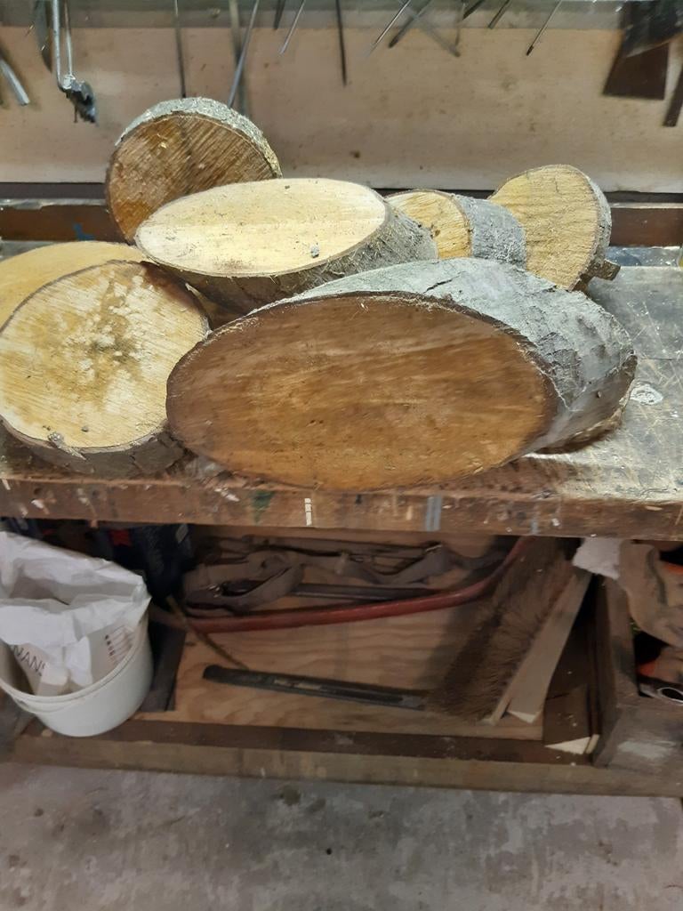 Houten schijven, Ophalen