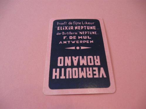 1 oude losse speelkaart Distillerie De Mul , Antwerpen (90), Collections, Cartes à jouer, Jokers & Jeux des sept familles, Comme neuf