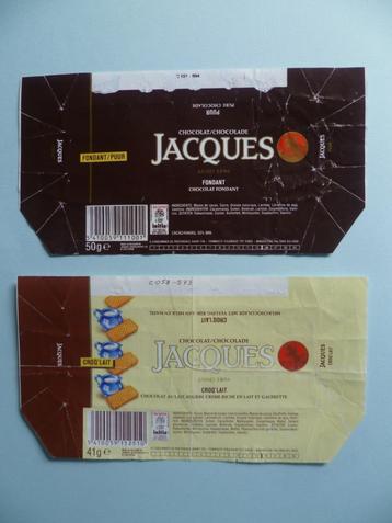 chocolade Jacques chocolat omslagen emballage '80 initia x 2 beschikbaar voor biedingen