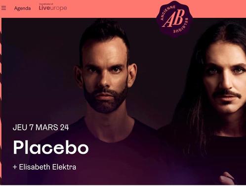 1-2  Placebo ticket 7/03  @AB, Tickets en Kaartjes, Concerten | Overige, Twee personen, Maart