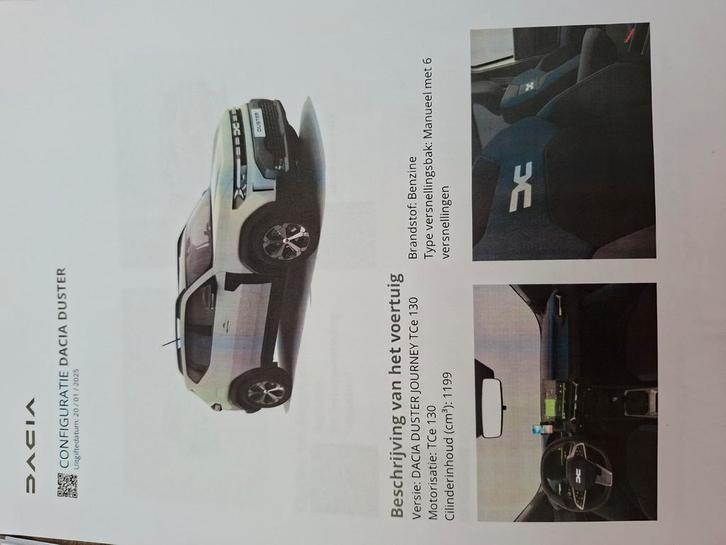 Dacia Duster journey 130tce kleur:Sandstone , km 1183, Auto's, Dacia, Particulier, Duster, Benzine, Ophalen