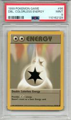 Double colorless energy Psa 9 Base set unlimited, Hobby en Vrije tijd, Scrapbooking, Ophalen of Verzenden, Zo goed als nieuw