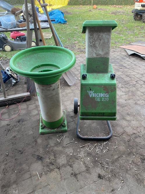 Houthakselaar Viking GE220, Tuin en Terras, Hakselaars, Gebruikt, Elektrisch, Met opvangzak, Ophalen