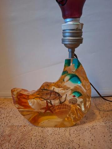 Vintage hars lamp vissen beschikbaar voor biedingen