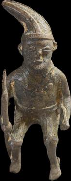 13 cm hoog Afrikaans bronzen beeld, Antiek en Kunst, Ophalen
