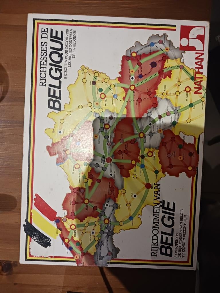 Rijkdom van België*Spelen in perfecte staat* jaar 1989, Hobby en Vrije tijd, Gezelschapsspellen | Overige, Ophalen of Verzenden