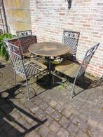 Tuinstel, Tuin en Terras, Tuinsets en Loungesets, Overige materialen, Tuinset, Eettafel, Gebruikt