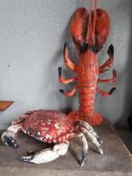 Leuke vintage (namaak) plastiek kreeft en krab, Huis en Inrichting, Ophalen of Verzenden, Gebruikt
