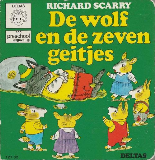 De wolf en de zeven geitjes - Richard Scarry, Boeken, Sprookjes en Fabels, Ophalen of Verzenden