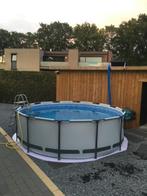 zwembad + pomp + warmtepaneel, Tuin en Terras, Zwembaden, Ophalen, 80 tot 120 cm, Rond, 300 cm of meer