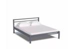 Metalen stevig tweepersoons bed, Modern , design , hedendaags, 180 cm, 210 cm, Metaal