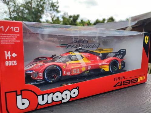 Ferrari 499p 1/18 Burago, Hobby en Vrije tijd, Modelauto's | 1:18, Zo goed als nieuw, Auto, Burago, Ophalen of Verzenden