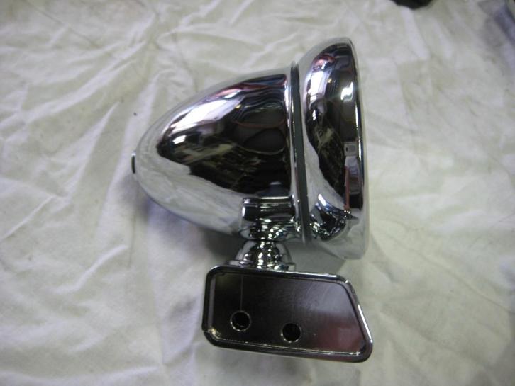 spiegel BULLET links, late type fitment Klassieke Mini, Auto-onderdelen, Spiegels, Mini, Rover, Austin, Nieuw, Ophalen