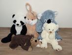 5 XL knuffels - konijn, koala, beer, panda en aap, Kinderen en Baby's, Speelgoed | Knuffels en Pluche, Ophalen, Gebruikt, Overige typen