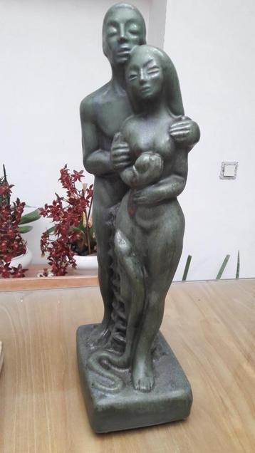Grès Guérin Bouffioulx - Sculpture ADAM et EVE