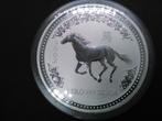 Lunar I 1 kg zilvermunt paard 2002, Postzegels en Munten, Edelmetalen en Baren, Ophalen of Verzenden, Zilver