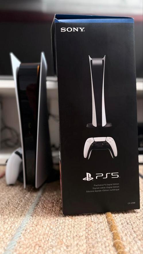 PlayStation 5 Digital .Zeer goede staat + originele doos, Games en Spelcomputers, Spelcomputers | Sony PlayStation 5, Playstation 5 Digital