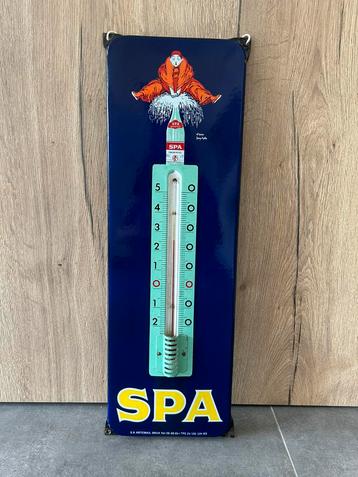 Thermomètre Spa plaque émaillée reclame bord thermometer beschikbaar voor biedingen